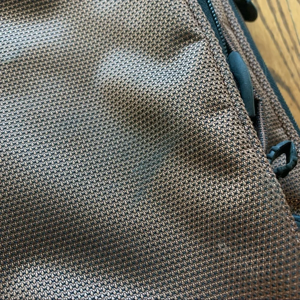 TUMI T2 Copper Brown Ballistic Nylon Messenger Laptop Carry On Travel Bag